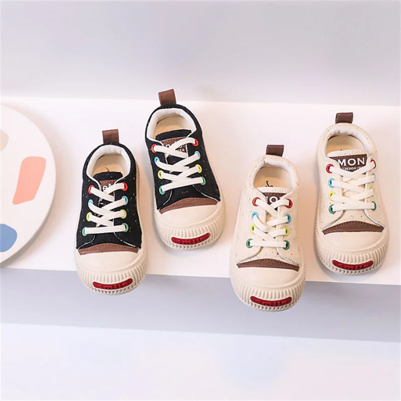 New Spring Children Canvas Shoes Breathable Kids Casual Shoes Non-slip Fashion Toddler Girls Boys Sneakers EU 22-31