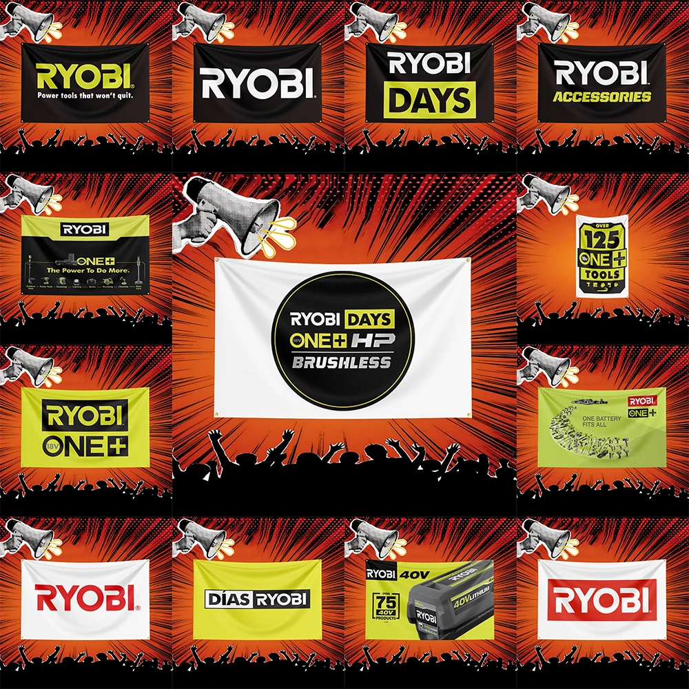 Workshop Tools Hanging - Ryobi Alet Bayrağı 3x5 FT Polyester