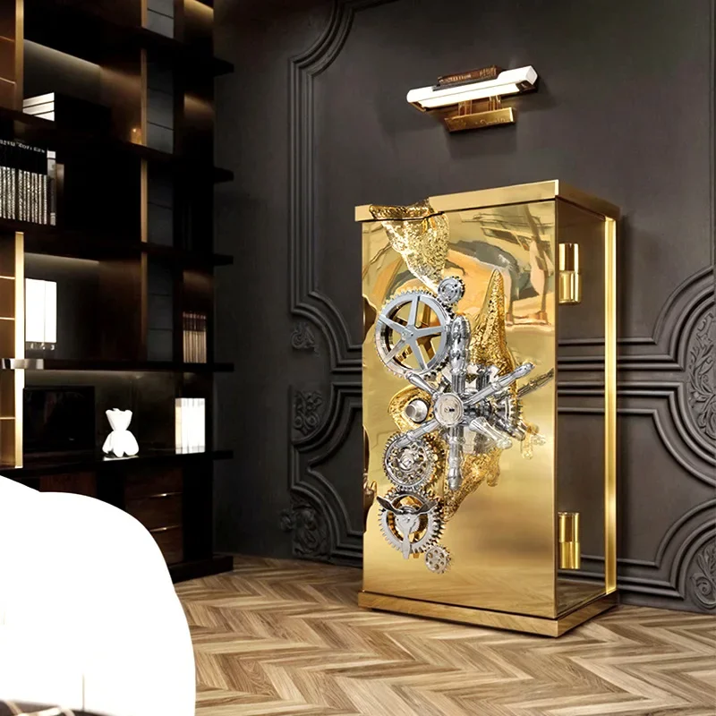 Stainless Steel Millionaire Safe Designer Home Premium Sense Password Anti-theft Locker