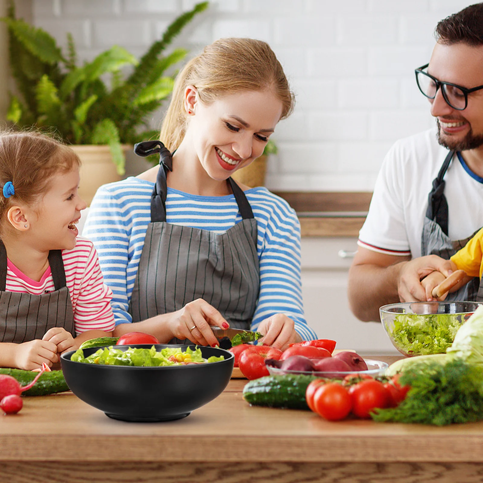 Japanese Ramen Bowl Black Melamine Tableware Imitation Porcelain Noodle Soup Container A5 Size for Home Restaurant Use