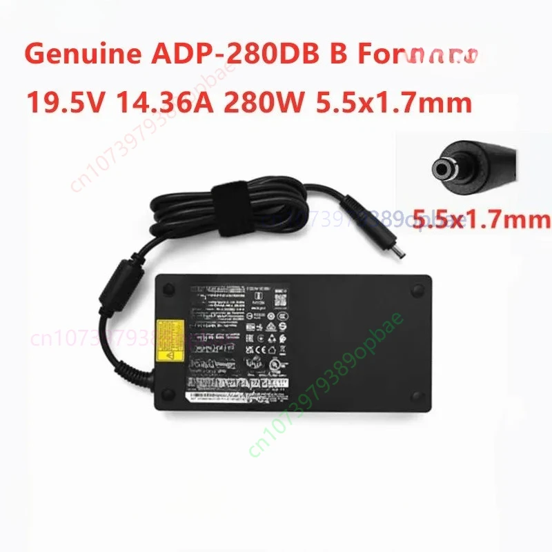 Genuine For DELTA ADP-280DB B 19.5V 14.36A 280W 280.02W 5.5x1.7mm AC Adapter For ACER Laptop Power Supply Charger