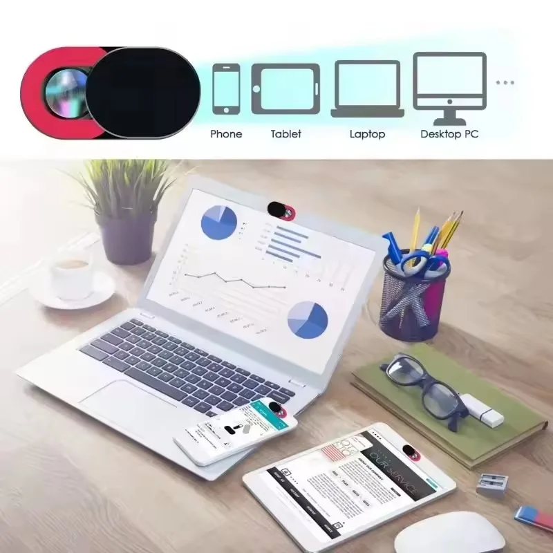 1/5/10PCS Universal Ultra Thin Laptop Camera Cover Slide Privacy Webcam Stickers for iPhone iPad Computer Camera Blocker Slider view 5