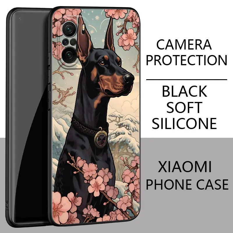 Dog Shepherd Bulldog Ukiyo-E Style Poco F6 Pro Funda For Xiaomi Poco X3 NFC X6 X4 X5 5G M4 M5 M6 F3 F4 F5 14 13T Pro Phone Cover