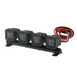 LED Light Bar Lampa dachowa Światła dachowe do Axial SCX24 FMS FCX24 Xiaomi Jimny WPL D12 Mini 1/18 1/24 RC Crawler Car 1