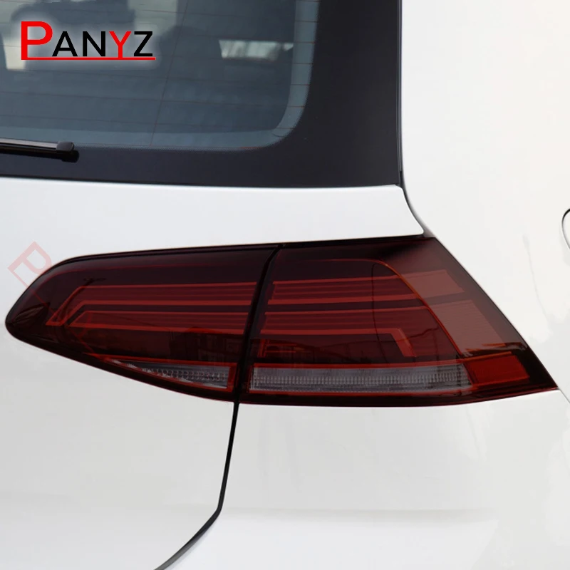 TPU reflektory samochodowe Taillights czarna folia ochronna przezroczysta naklejka remont dla volkswagena VW Golf 7 8 MK7 MK7.5 MK8 2014-2022