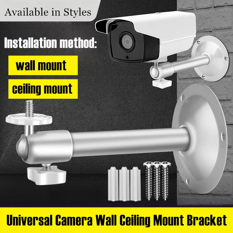 360 ° Universal Adjustment Wall Ceiling Mount Bracket Camera Holder Stand For Bullet IP Camera/CCTV Surveillance Security Camera