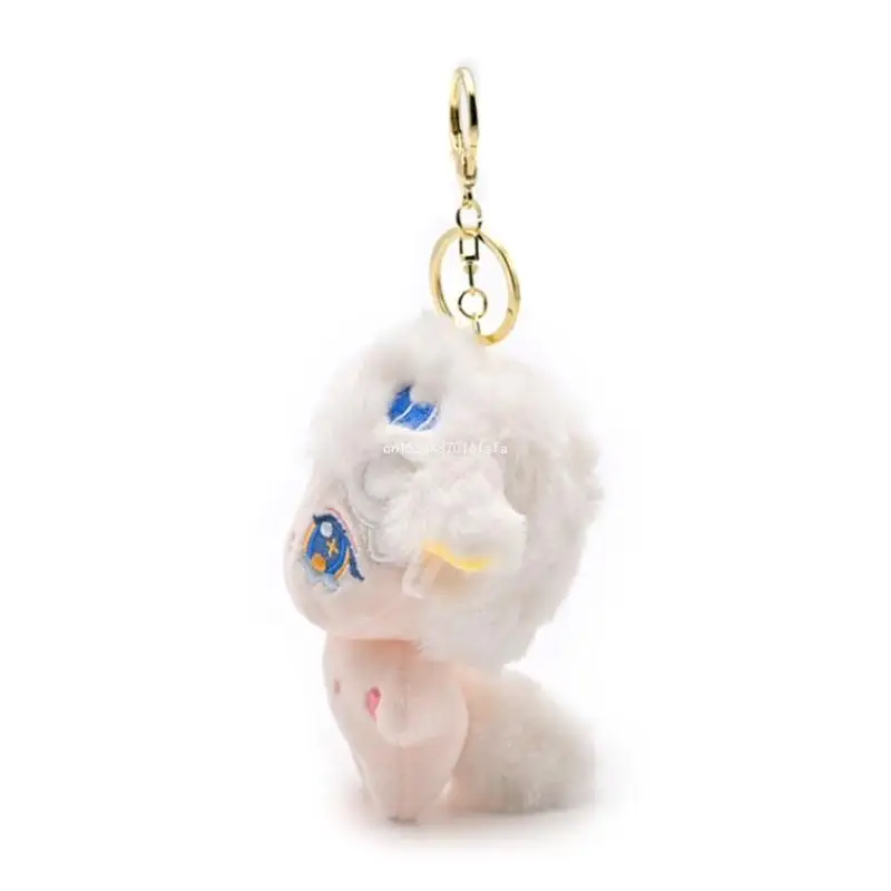 Porte-clés poupée en peluche coloré, poupée étoile, pendentifs suspendus pour à main, ornement à