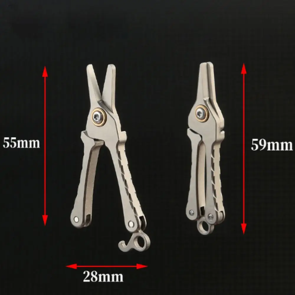 Tijeras mini de titanio para recortar barba y nariz – Portátil - imagen 5