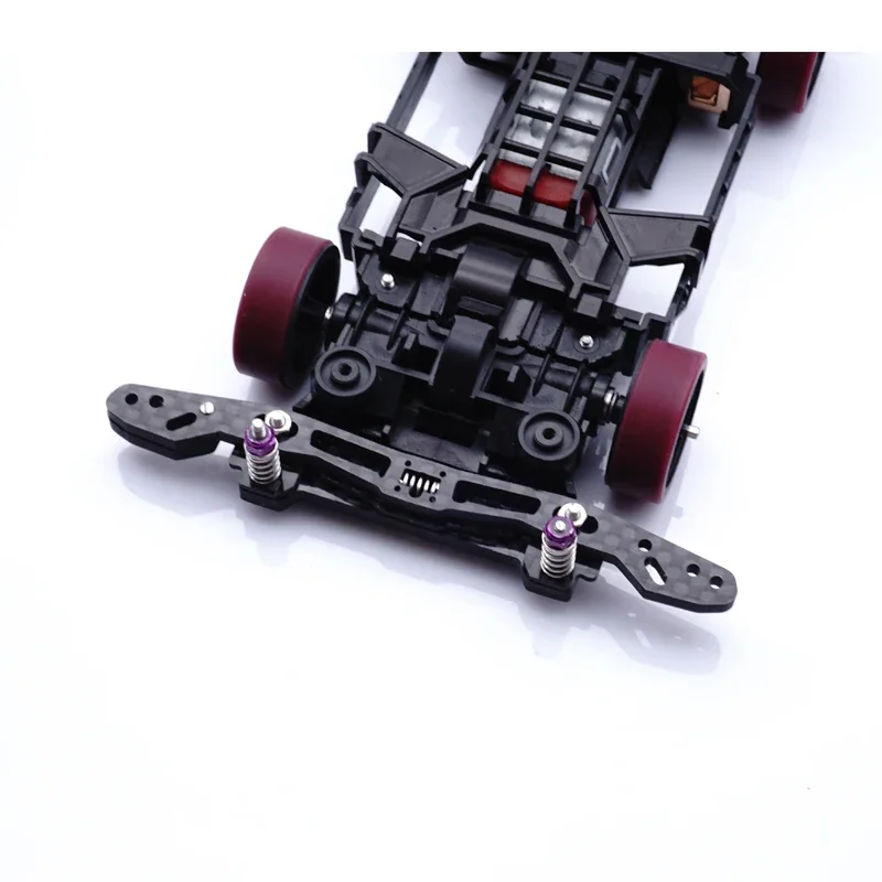 mini 4wd carbon set spring front and rear swing fish fly fish car pivot set for mini 4wd chassis MS MSL 1 set cnc model