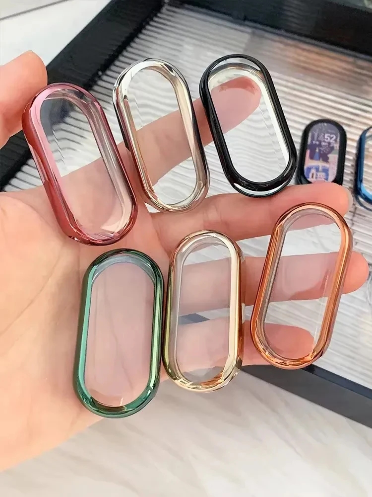حافظة لهاتف Xiaomi Mi Band 9 ملحقات الساعة بأشرطة شاملة ناعمة من مادة البولي يوريثان الحراري وغطاء حماية للشاشة MiBand 9 #1