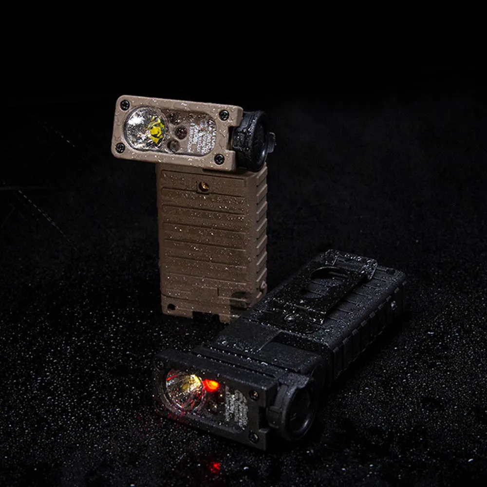 

Тактический фонарь FMA с функцией громкой связи, фонарь для выживания на шлеме, многоуровневый регулируемый с ИК-стробоскопом и сигналами RGB TB1500