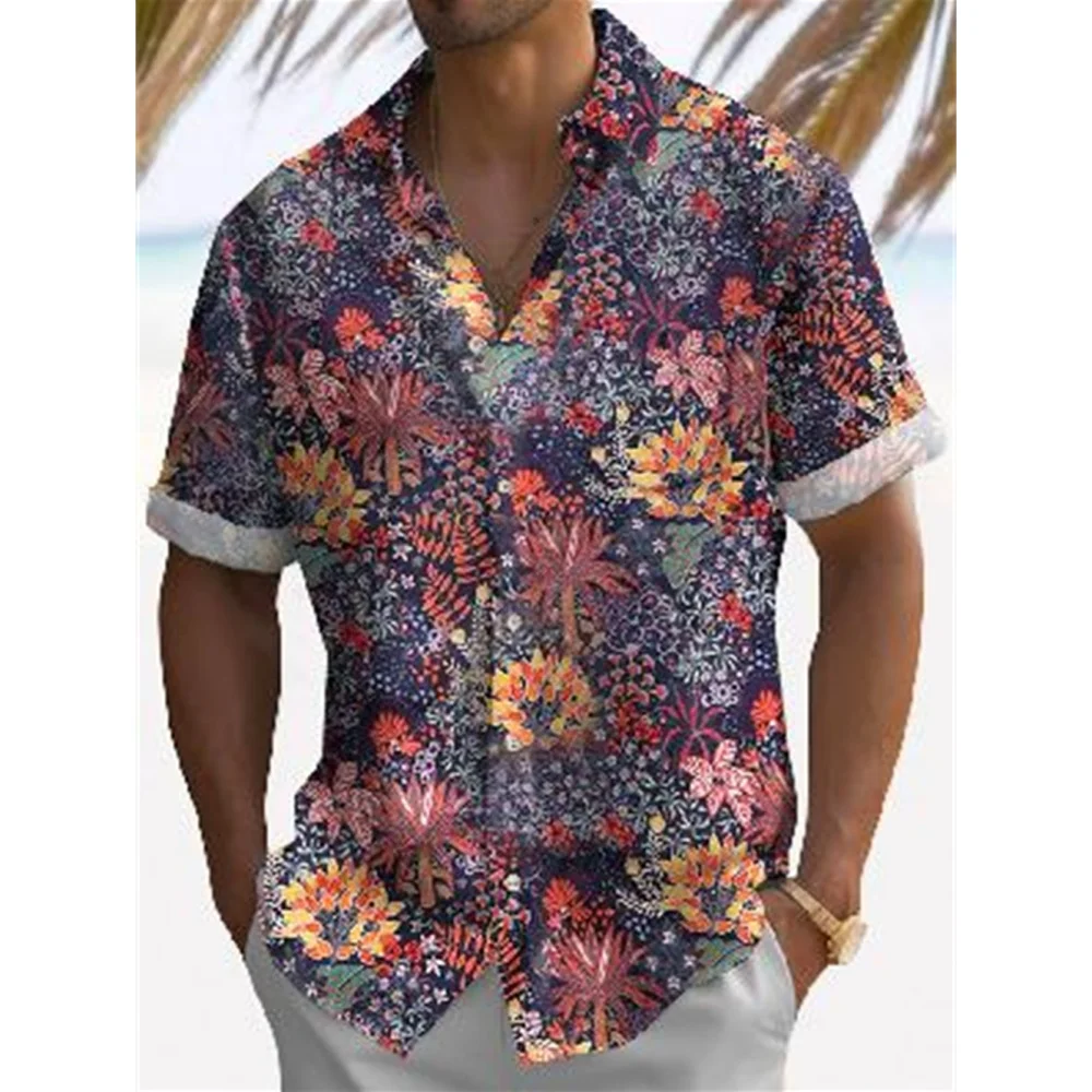 

Men's Shirt Summer Casual Fashion Short Sleeved Shirt For Men Loose Breathable Hawaiian Shirt Man Casual Men's Clothing Top