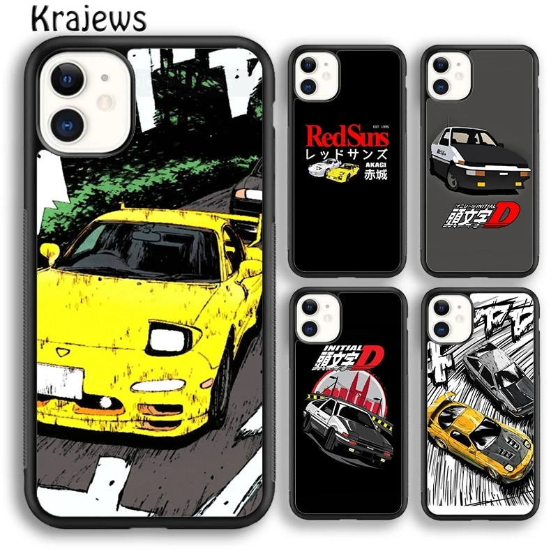 Hot Japan Initial D anime Bling Cute Phone Case Cover For iPhone 16 15 14 plus XS XR 11 12 mini 13 pro max Fundas