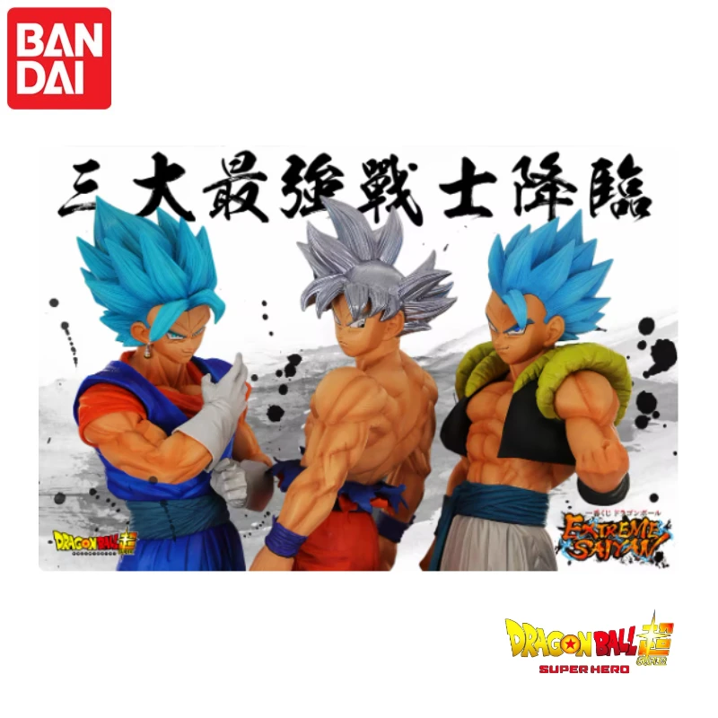 ¡En stock! BANDAI Ichiban Kuji Dragon Ball Super EXTREME SAIYAN Ultra Instinct Goku SSGSS Vegeta Gogeta Figuras de Anime Modelos Juguetes
