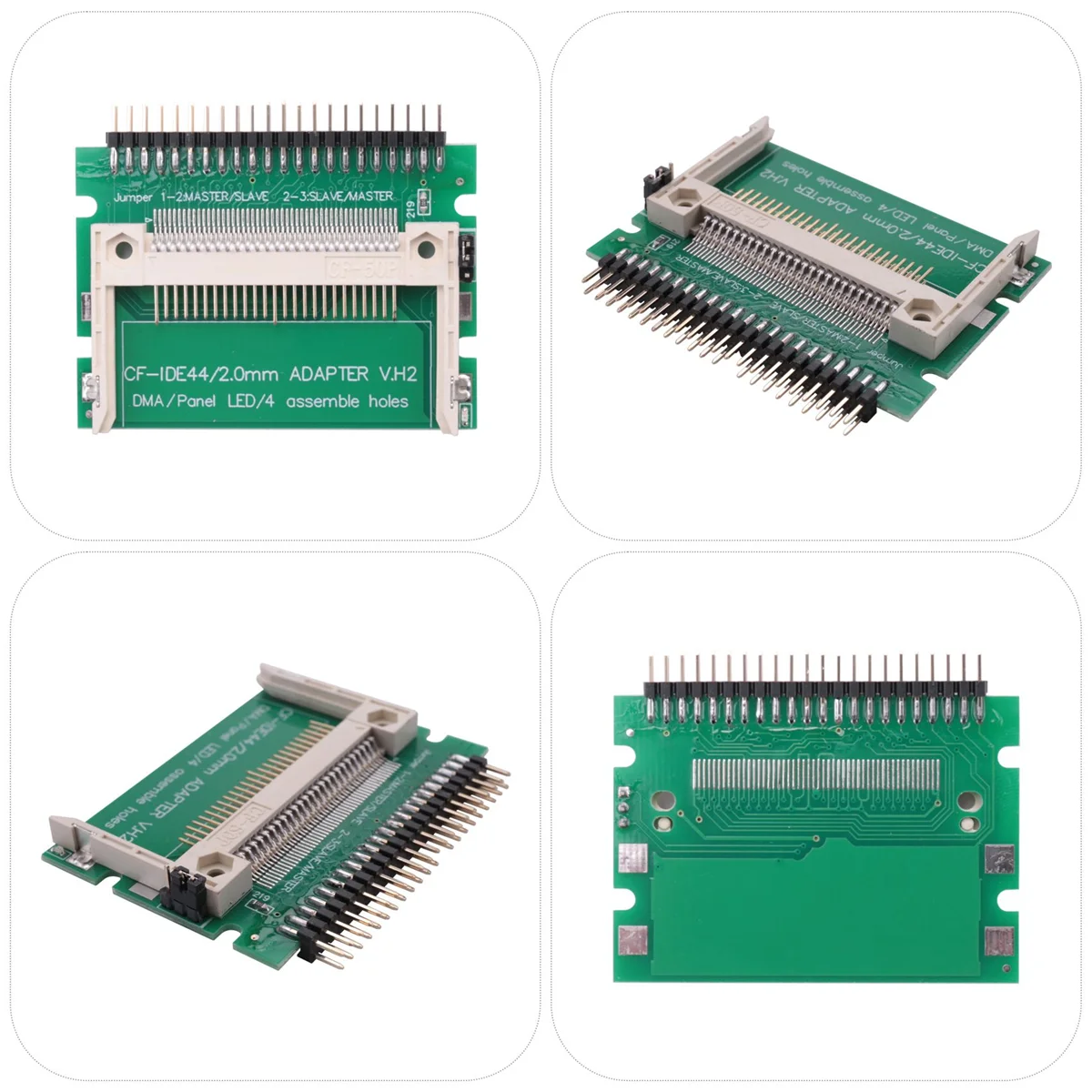 Cartão Compact Flash Cf B24A para Ide 44Pin 2Mm Macho 2,5 Polegadas Hdd Conversor Adaptador Inicializável