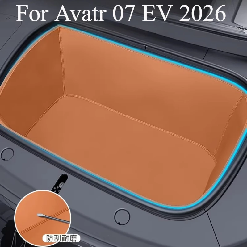 

Коврики для переднего багажника Avatr 07 EV 2026, кожаные, грязеотталкивающие, для хранения, противоскользящие, аксессуары для организации салона