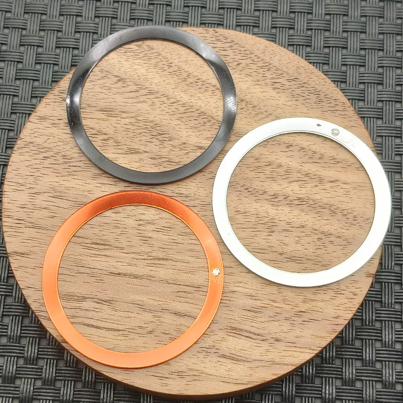 36.5mmx30.7mm Aluminium Curved Retro Watch Bezel Insert Ring Fits Vintage Submariner For Mod NH35 NH36 Watch Case Bezel Insert