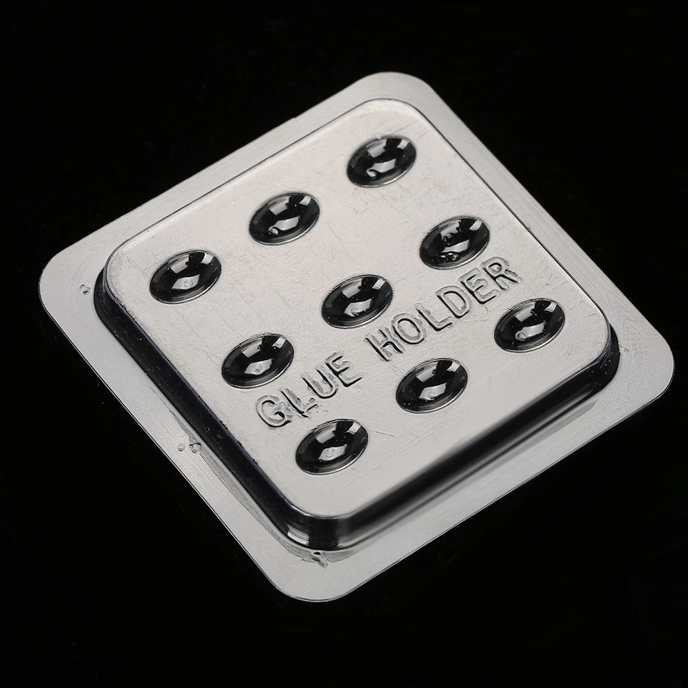 10Pcs Plastic False Eyelash Glue Gasket Eyelash Extension Holder Adhesive Pallet