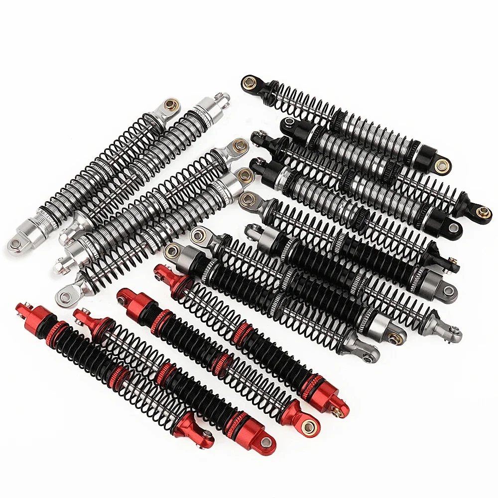 4PCS 51/53/59/66/78mm Aluminum Shocks Absorbers Damper for 1/18 RC Crawler TRX4M TRX-4M Bronco Defender Upgrade Parts