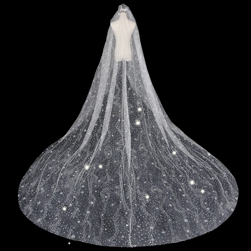 top-quality-35m-length-2026-cathedral-veil-tulle-royal-bridal-veil-with-comb-ivory-stars-printed-wedding-accessories