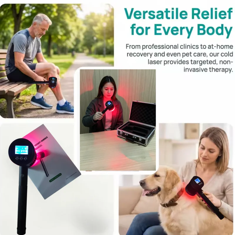 

Advanced 5W Rechargeable Cold Laser Therapy Machine for Fibromyalgia Deep Muscle Pain Relief Home Clinic Healing