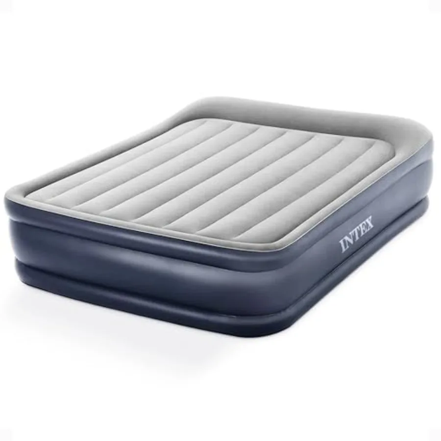 Dura-Beam Plus Deluxe Pillow for outdoor use: Fiber-Tech material, gray color, built-in electric pump and 600lb weight capacity