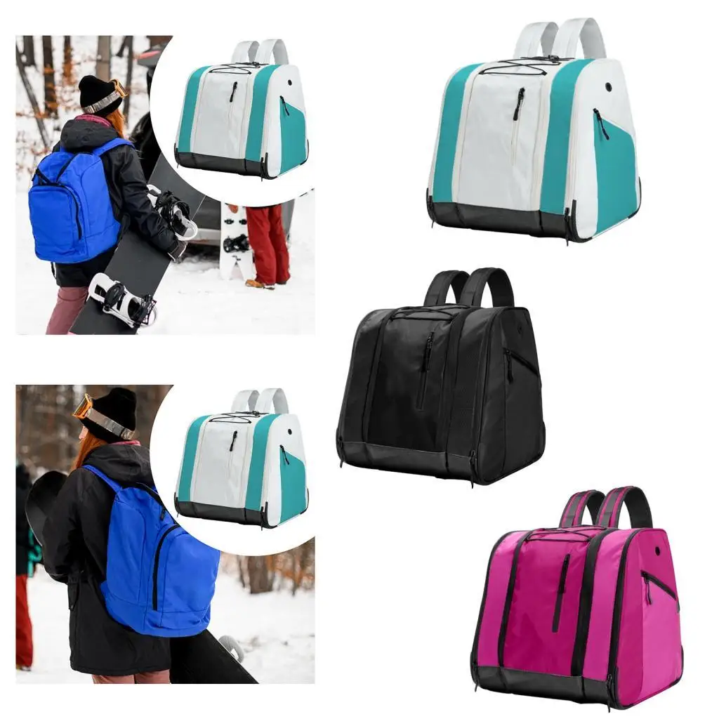 Ski Boot Bag 38L Travel Duffel Waterproof Polyester Backpack with Boot Compartment for Winter Sports and Snowboarding - view 6