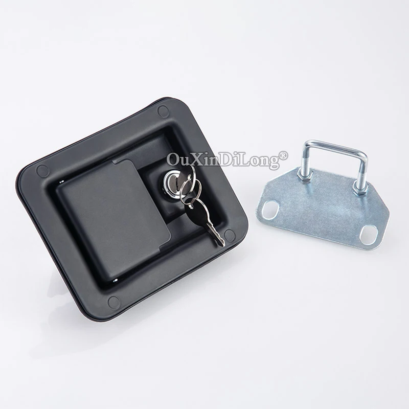 HOT 2PCS Industry Machinery Lock Engineering Vehicle Lock Truck RV Truck Camper Toolbox Lock Trailer Door Latch Lock with Keys