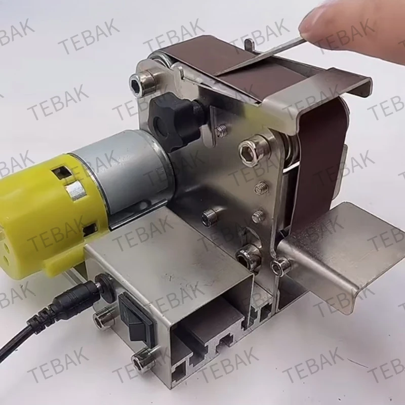 

Mini 775 Electric Sander Belt Grinder 4 axis Variable Speed 110 240v Multifunctional Handheld DIY Knife Sharpener Power Tools