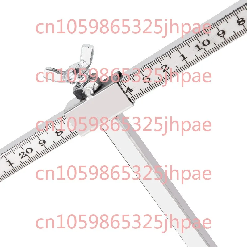 Automotive Sheet Metal Tool Correction Instrument Accessories, Body Inspection Gauge, Stainless Steel 2d Measuring Ruler