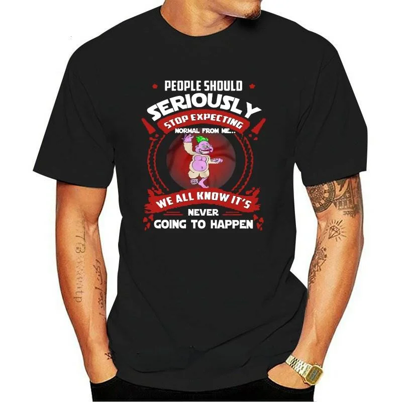 New Men's T-Shirt in High Collar Ultra Slim Fit Long Sleeve Youth Fashion for Summer 2015 Stop Expecting Norma