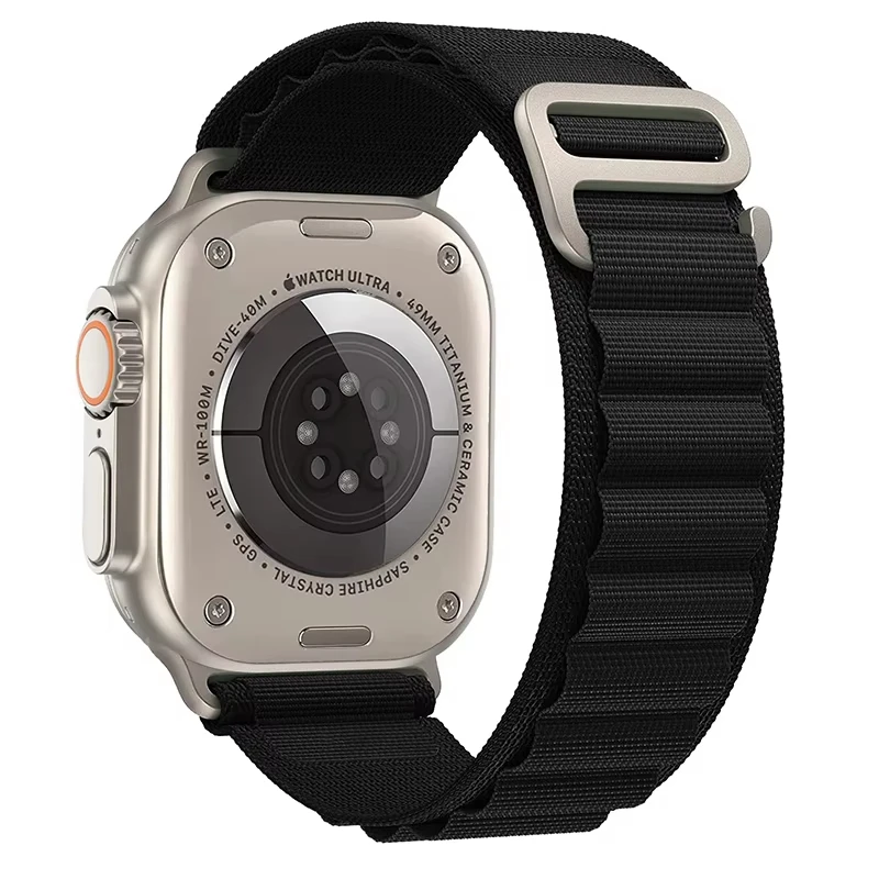 Alpine Loop Armband für Apple Watch Bands Ultra 4 3 2 49mm 44mm 40mm 45mm 46mm 42mm Nylon Correa iWatch Series 12 11 10 9 8 7 6 SE