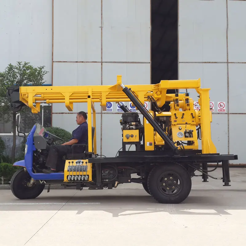 200M Full Hydraulic Deep Tricycle Type Car Drilling Rig Water Well / Core Drilling Rig Truck / Rotary Truck Mounted Drilling Rig