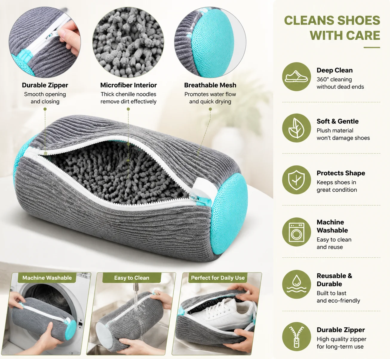 2Pcs Reusable Shoe Washing Lau - Sneaker Protector review and price