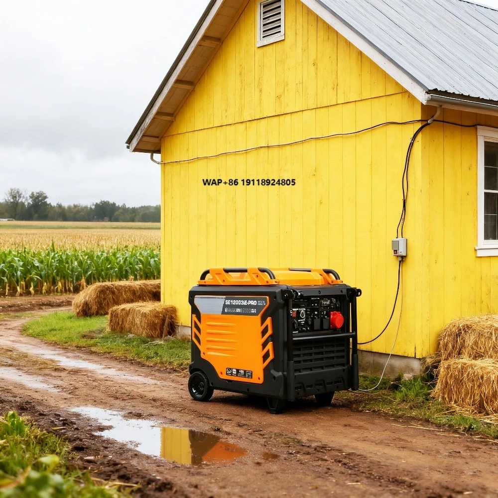 Low-Noise  Inverter Generator  9KW Dual Voltage 230V 380V Stable Power Output for Commercial  Residential Applications