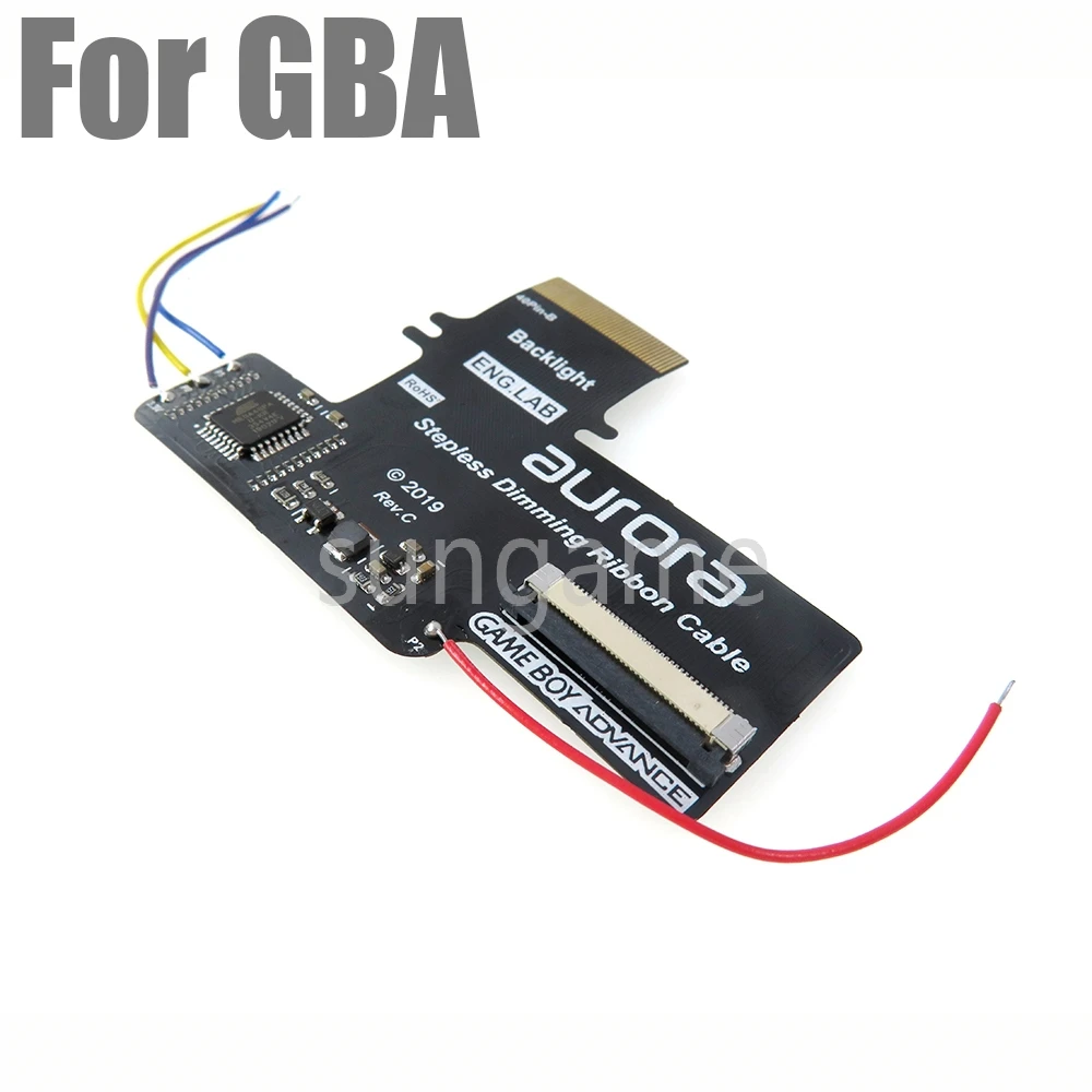 

1 шт., 32-контактный 40-контактный комплект ЖК-подсветки, модель экрана для GBA, плиссированный адаптер, кабель, игровая консоль, бесступенчатая затемняющая пластина