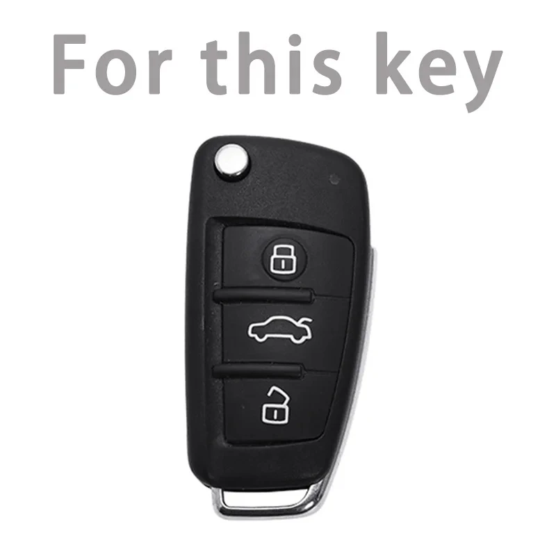 Car Key Case Cover Protect Shell For Audi A1 A3 A6 A6L Q2 Q3 Q7 TTS R8 S6 RS3 Key Protection Shell Fob Car Accessories