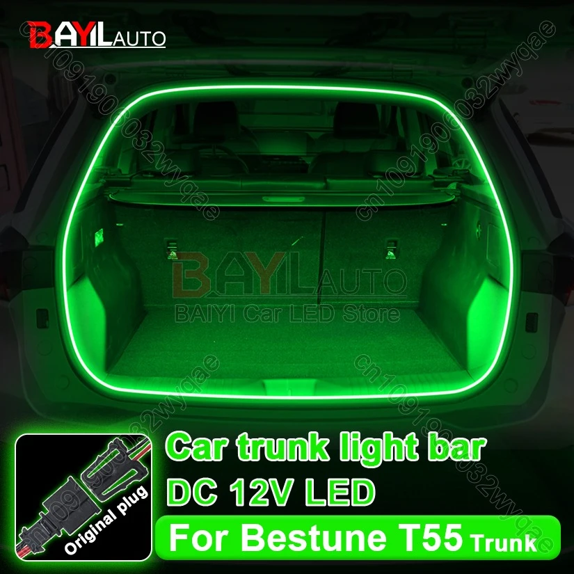

For Bestune T55 Trunk Lighting, Car Decor Ambient LED, Automatic On/Off Tailgate Light Strip For T99 B70 X40T55 car Accessories