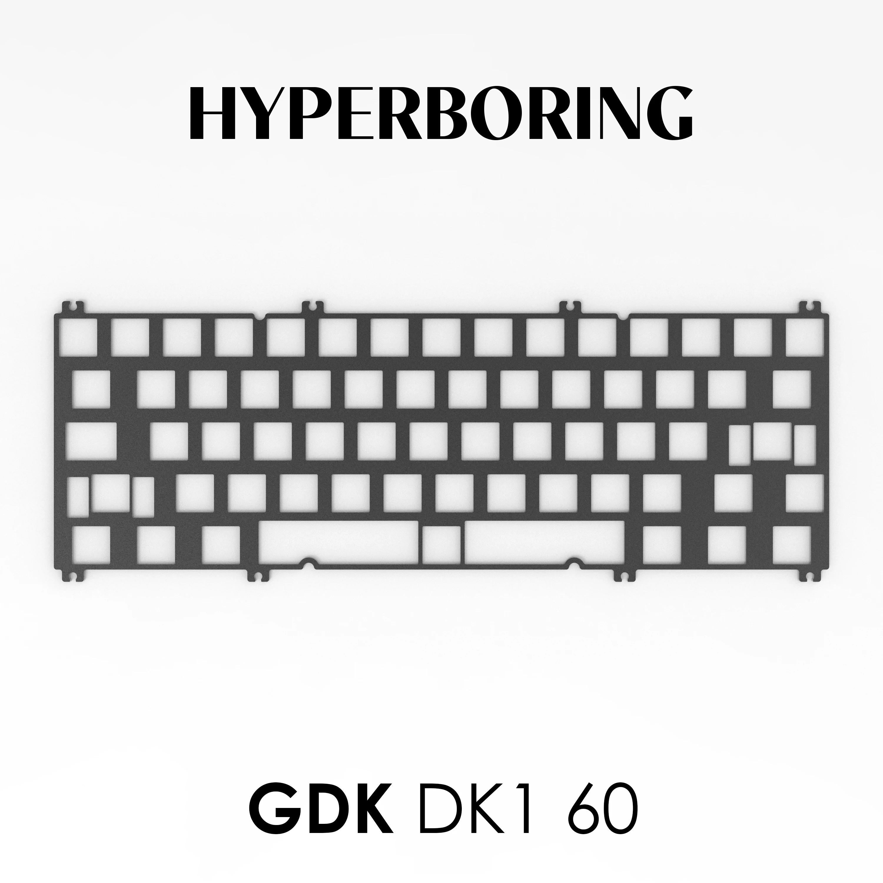 

Позиционная пластина для клавиатуры GDK DK1-60 CF Алюминий для винта печатной платы в ударе