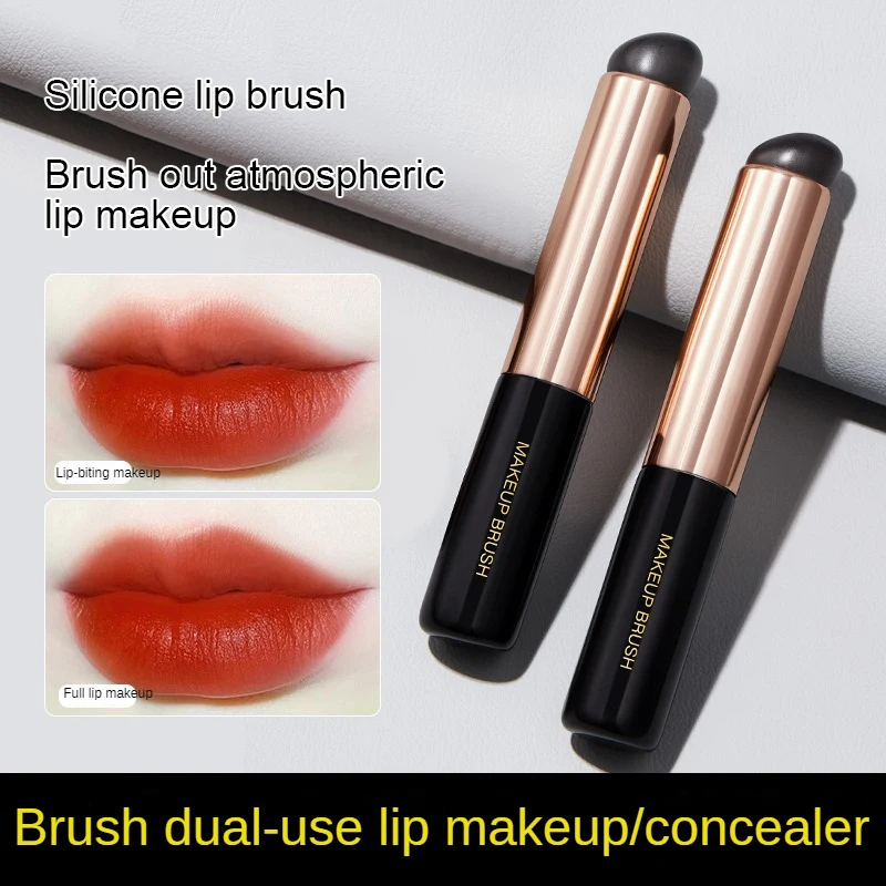 Lip Brush Easy To Use Makeup Brush Make Up Round Concealer Brush Soft And Skin-friendly Portable Makeup Brush Smudge Brush