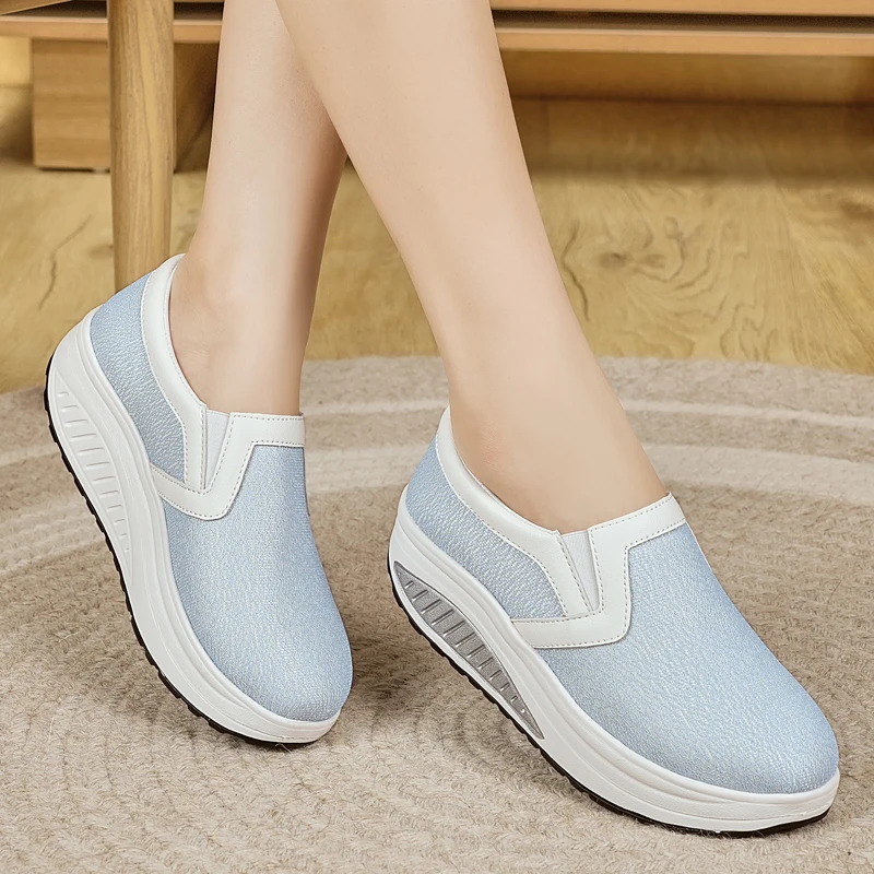 

Mom shoes cold sticky rocking shoes platform foot loafers cross-border large size women's shoes sports casual shoes