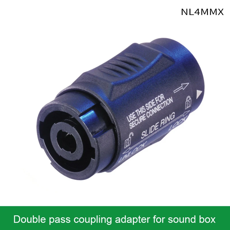 

SpeakON NL4MMX 4-core 2-way Coupling Adapter Speaker Cable Connector Docking Adapter (Locking on Cable) Converts To Male