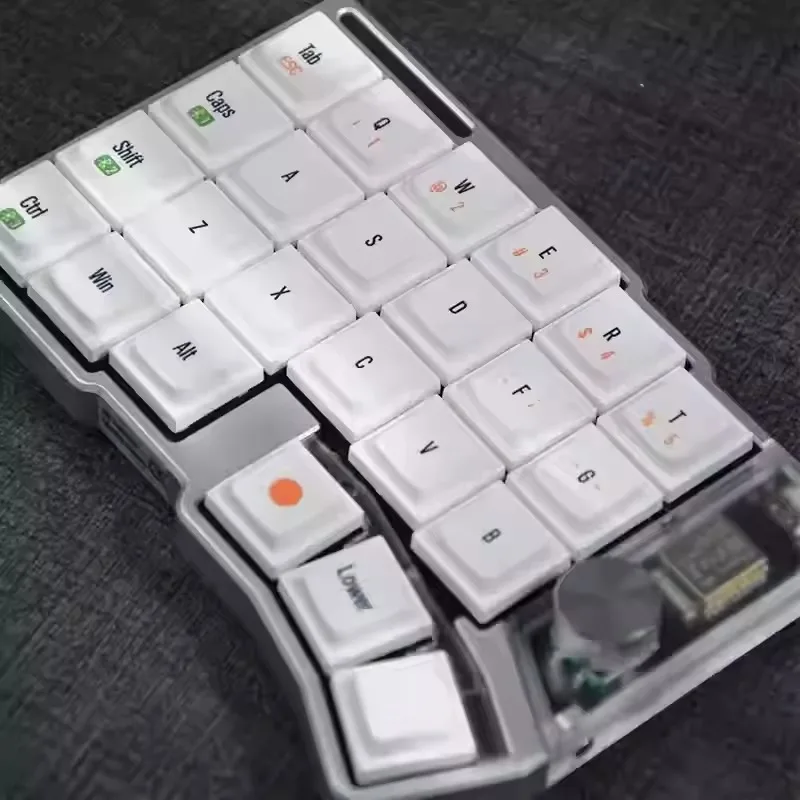 Cornix Split Keyboard CNC Aluminum Case Low Profile Dual Mode Wireless Mechanical Keyboard Ergonomic with Knob Support Vial