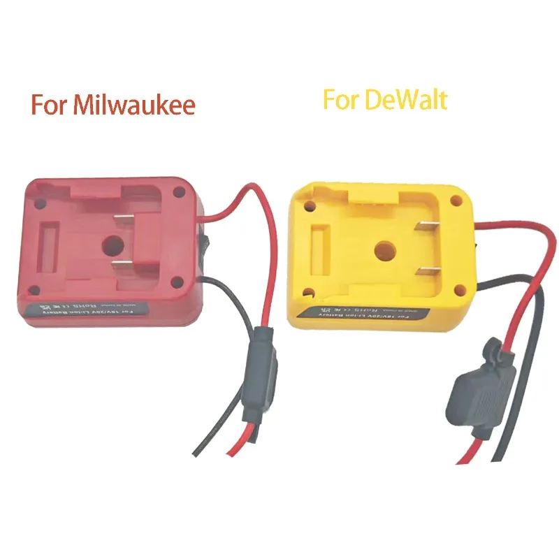 

For Dewalt/Milwaukee 18V/20V Max Lithium Battery for XR/60V Lithium batteries Parts External Power Supply DIY Connector Adapter