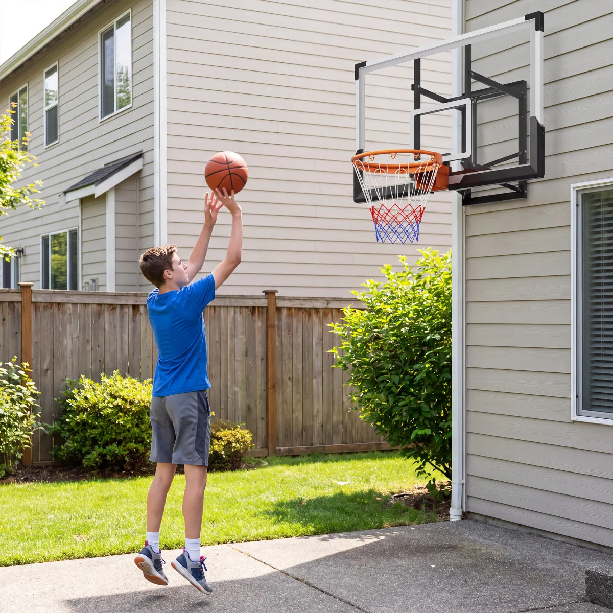 Adjustable Wall-Mounted Basketball Hoop – 52