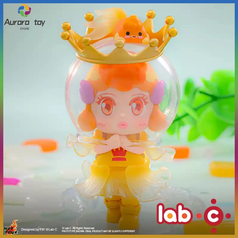 Новая оригинальная коллекционная фигурка Hot Toys Lab C Bubble B Trendy Blind Box Chibi: милая кукла с большой головой, настольное миниатюрное украшение, игрушка-подарок
