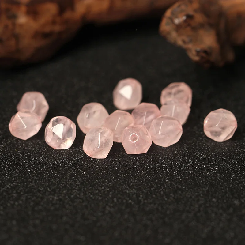 Natural powder crystal diamond surface loose bead