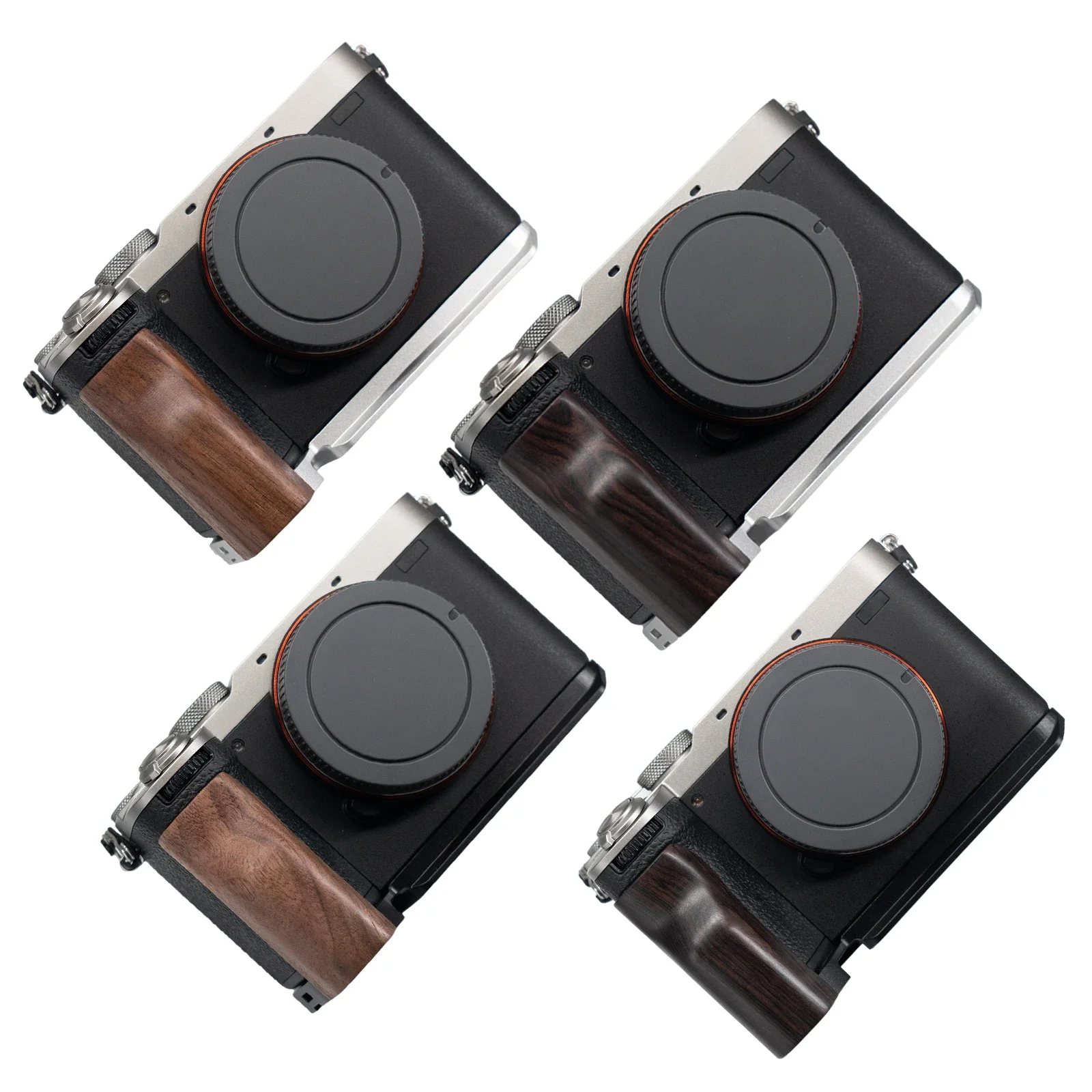 

Wood Hand Grip Holder with Quick Release system Plate L Bracket for Sony A7Cii A7CR A7C2 Aluminum Alloy Baseplate cameras tool