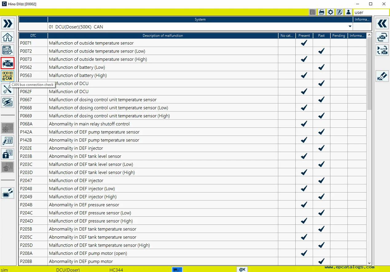 2024.8 Truck Hino Diagnostic DX3 programming software TRUCK EPC