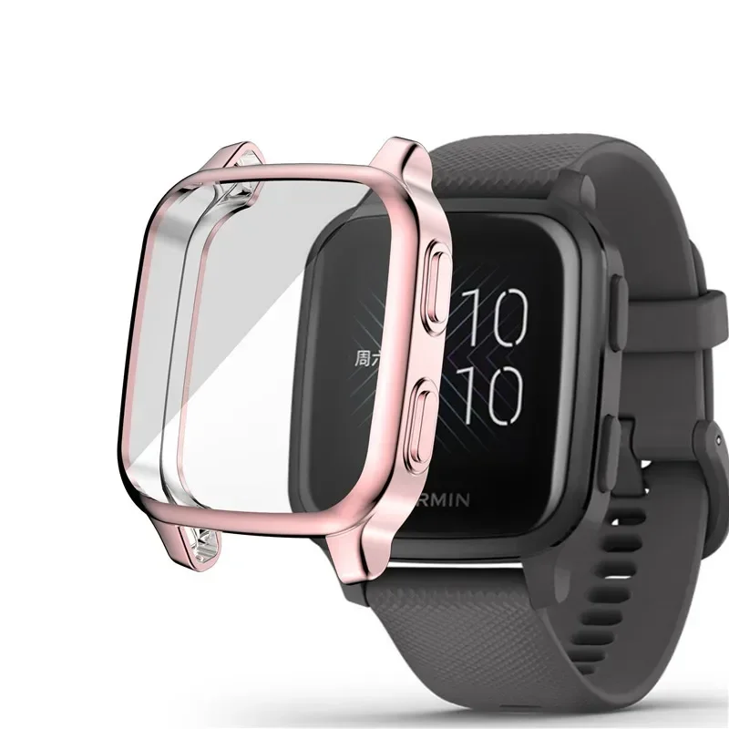 Siliconen Beschermhoes Voor Garmin Venu Sq 2 Beschermframe Cover Shell Voor Garmin Venu Sq Full Dekking Smart Watch Bumper